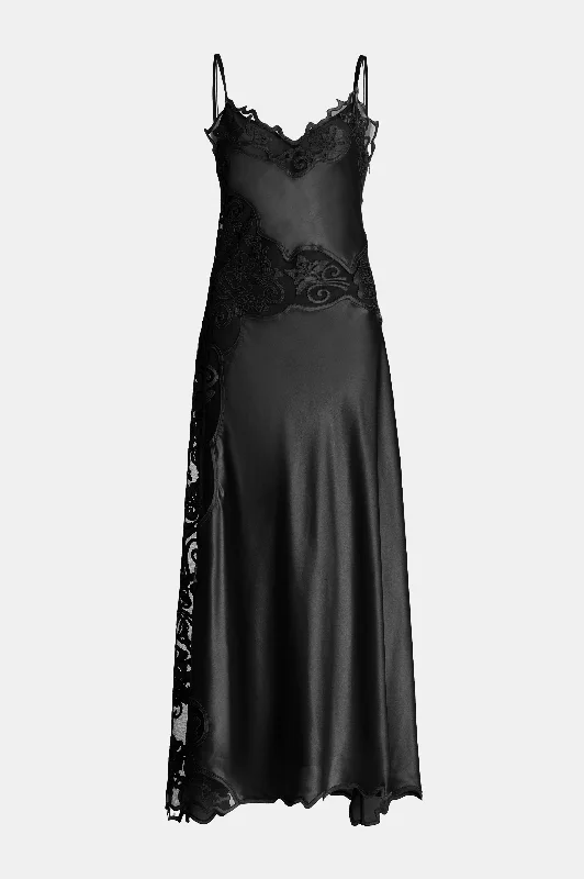 Women's One-Shoulder DressesLucienne Silk Dress in Noir