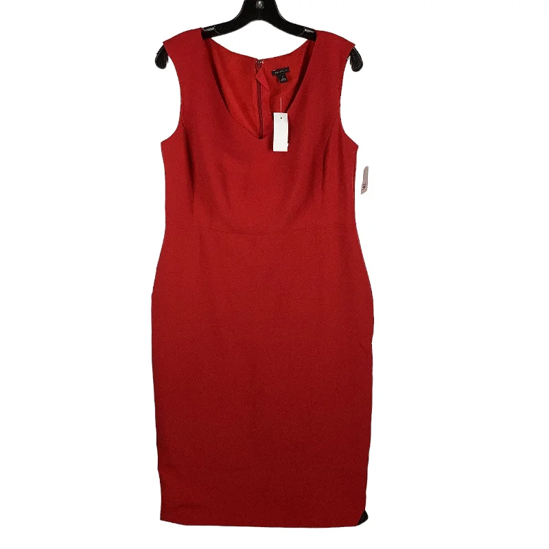 Women's Collarless DressesRed Dress Work Ann Taylor, Size 10