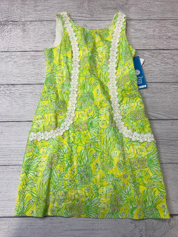 Women's Narrow Collar DressesYellow Dress Casual Short Lilly Pulitzer, Size S