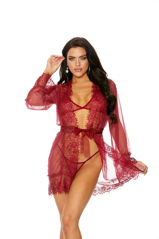 stretch lace bodystockingsLace & Mesh Bralette Pajama Set Small